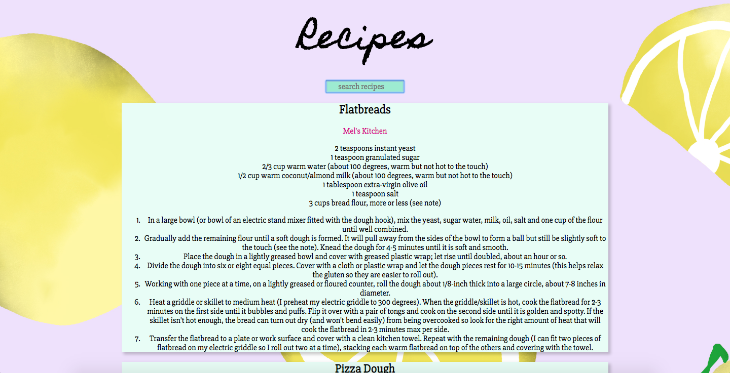 favorite recipes